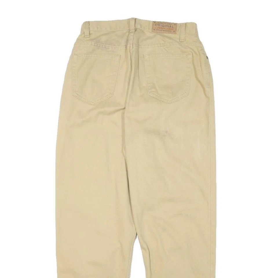 LIZ CLAIBORNE Femmes Coupe Standard Beige Coton Mélange Jean W27 L28 Classic Zip - Photo 4/4