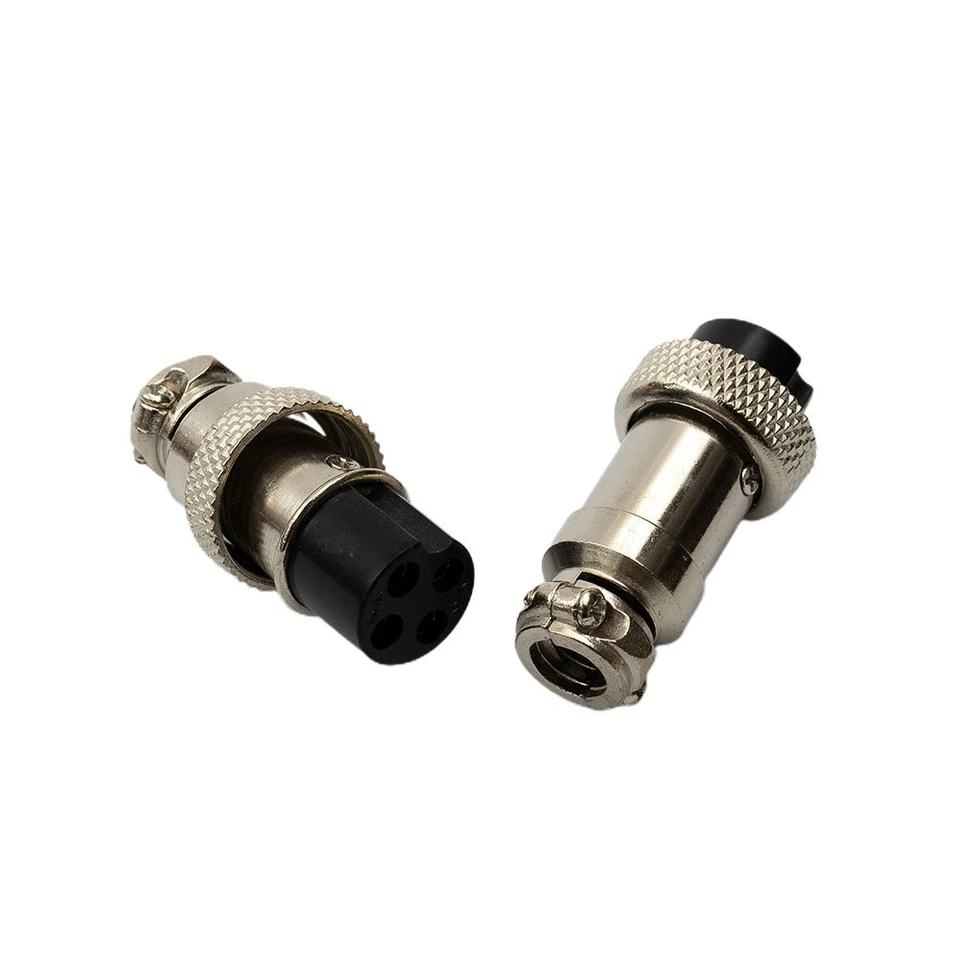 Connecteur de fil métallique aviation robuste 5 paires 4 broches panneau mâle - Photo 3/4