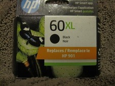 HP CC641WN Black Ink Cartridge Genuine OEM NEW 60XL 60 901 SEP/2024