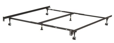 Kings Brand - Heavy Duty 6-Leg Adjustable Twin/Full/Queen/King Metal Bed Frame