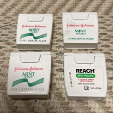 Johnson Johnson Reach Mint Waxed Dental Floss 34 Yards, Partial Packs