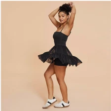 Blogilates Women's Ballerina Active Dress - Black Small NWT 