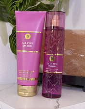 Bath  Body Works All Eyes On Her Mist 8 fl oz  Ultimate Hydration 8 oz Set