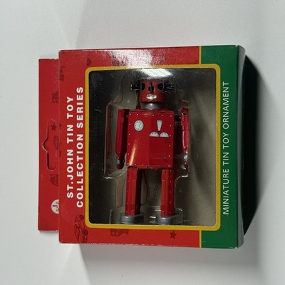 Schylling Miniature Tin Collector Series Ornament ROBOT - 1997
