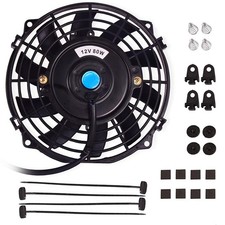 7" Electric Radiator Cooling Fan Assembly Kit,Universal High Performance 12V ...