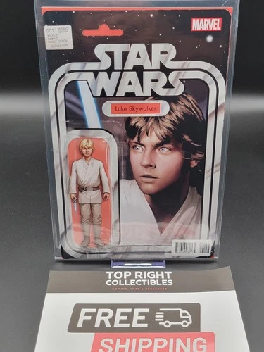 MARVEL STAR WARS #1 2015 LUKE SKYWALKER ACTION FIGURE COVER