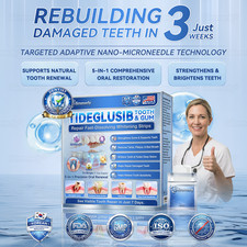 Glimmerly 5-in-1 Tooth Gum Repair Oral Strips Teeth Whitening Enamel Rebuilding