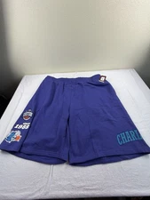 Charlotte Hornets Mitchell & Ness Team Origins Fleece Shorts Men’s Sz 5XL $75