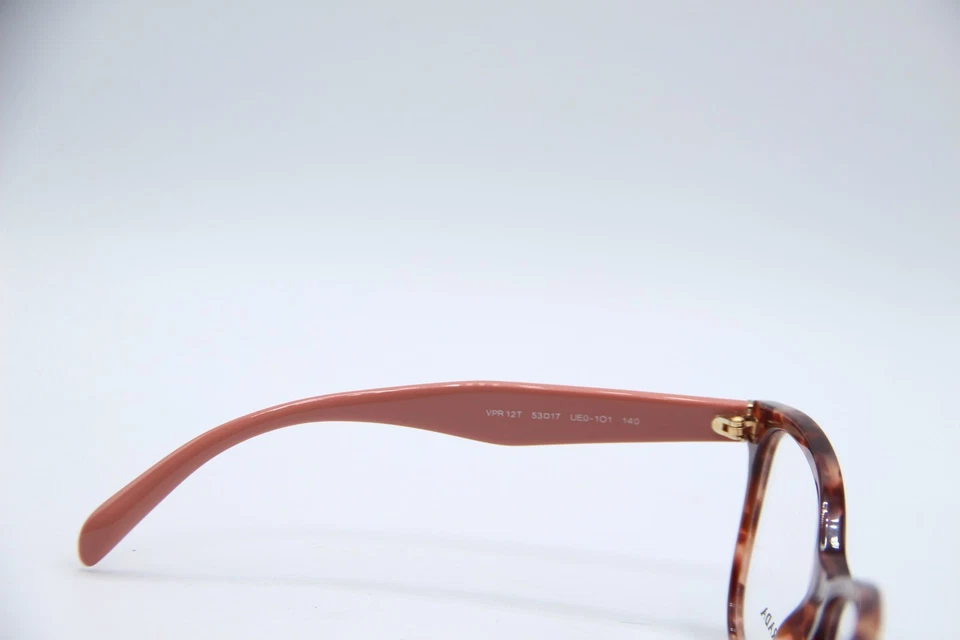 NEW PRADA VPR 12T UE0-1O1 PINK HAVANA AUTHENTIC FRAMES EYEGLASSES 53-17 - Image 3 of 4