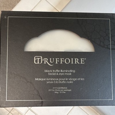 Truffoire Illuminating Facial & Eye Mask Black Truffle Collagen 3.17oz Set