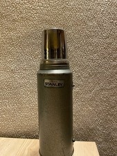 Aladdin Stanley Stainless Steel Quart Thermos 1987 Made in USA Vintage