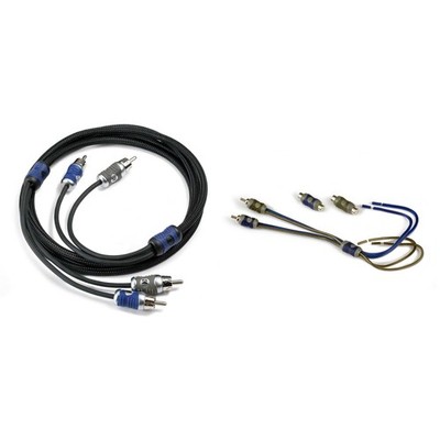 Kicker 46KISL K-Series Interconnect, Speaker Wire To RCA Adapter w/ 46QI26 6 ...