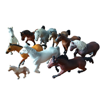   Konvolut von 10 Bullyland Pferdefiguren   gebraucht  