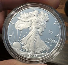 🔥 VERY RARE 2025 Laser Engraved American Silver Eagle 1oz Proof OGP