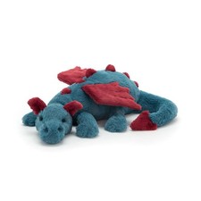 Jellycat Dexter Dragon Music Promoter Soft Doll 19.7in with Dust Bag BNWT