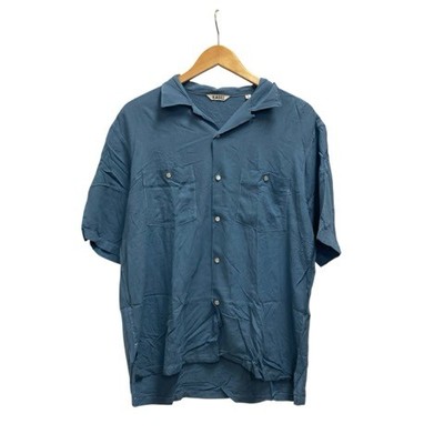 KABEL Blue Ladies Shirt Short Sleeve Button Pocket Size 3 AB Condition
