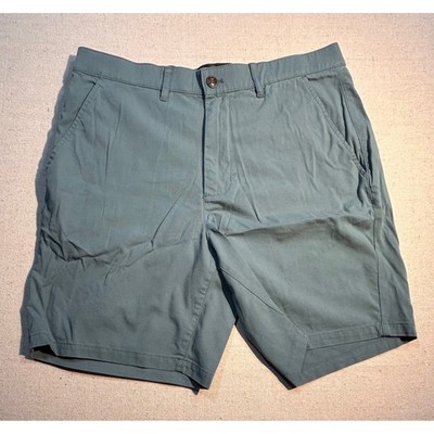 Marine Layer Mens 30 Saturday Shorts Blue Green Stretch Cotton Chino Swim Wear