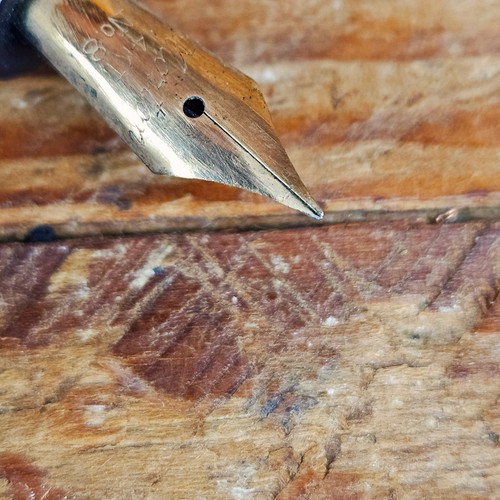 Vintage Antique 14k Gold Morton Oversized #8 W Case Fountain Pen Red Hard Rubber - Picture 19 of 23