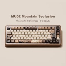 Akko MU02 75 Prozent Holz Gaming Tastatur RGB...