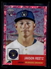 Jakson Reetz 2022 Topps Chrome Platinum #30 Red Toile Refractor /100