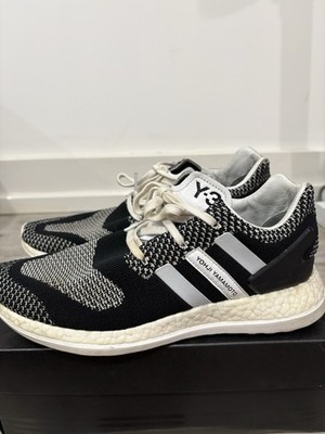 AQ5731 Adidas Y3 Pureboost ZG Knit Core Black 2016 USED Mens Size 9