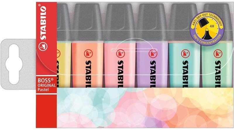Stabilo – Evidenziatori Stabilo Boss Pastel 6 Pezzi