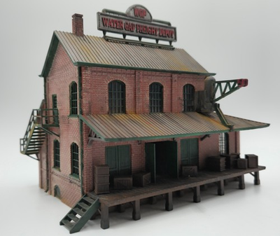 #ad HO Scale Water Gap Freight Depot Building 1:87 – Highly Detailed Model $66.99