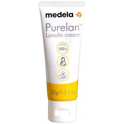 Medela Purelan Lanolin Salbe für wunde Warzen und trockene Haut, 37 g