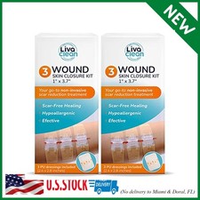(6 CT) 1 X 3.7” Wound Closure Strips - Zip Stitch Wound Closure Kit - Butterfly