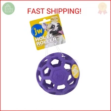 Pet Hol-ee Roller Dog Toy Puzzle Ball, Natural Rubber, Medium (4.5 Inch Diameter