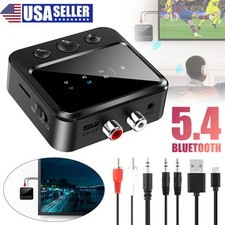 Bluetooth 5.4 Stereo Audio Receiver Transmitter AUX USB HD Music to RCA Adapter