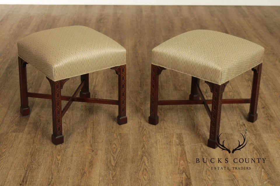 Par de taburetes chinos estilo Chippendale Foto 2 de 4