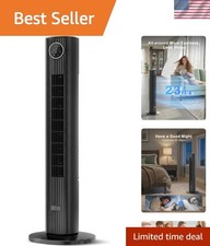 36 Tower Fan for Bedroom, 23ft/s Powerful Standing Fan with Remote, 85 Osci...