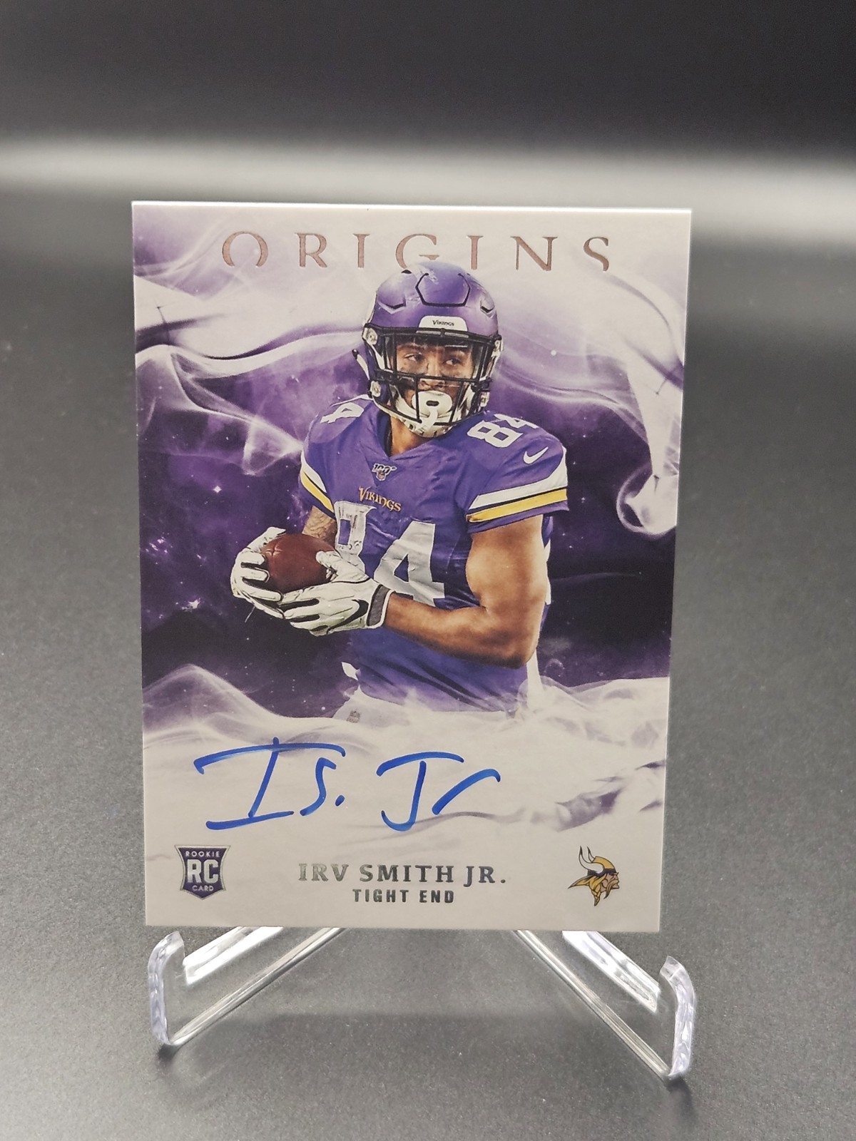 Irv Smith Jr. Panini Origins Rookie Autographs #RAIS Base