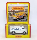 Matchbox Lesney Superfast 68 Chevy Van In White 'adidas' - GERMAN ISSUE BOX