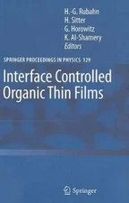 Interface Controlled Organic Thin Films by Horst-Günter Rubahn: New