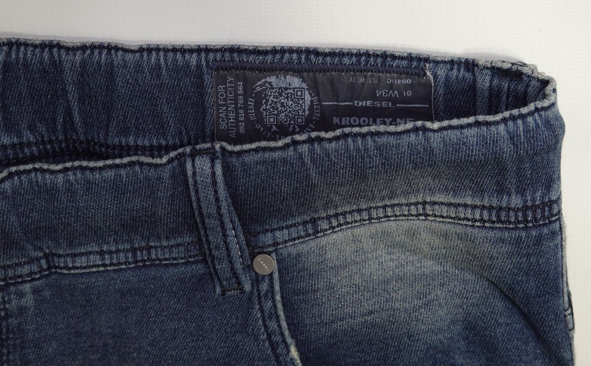 Diesel KROOLEY Sweat Jeans Blue W34 Diesel KROOLEY Sweat Jeans Blue W34