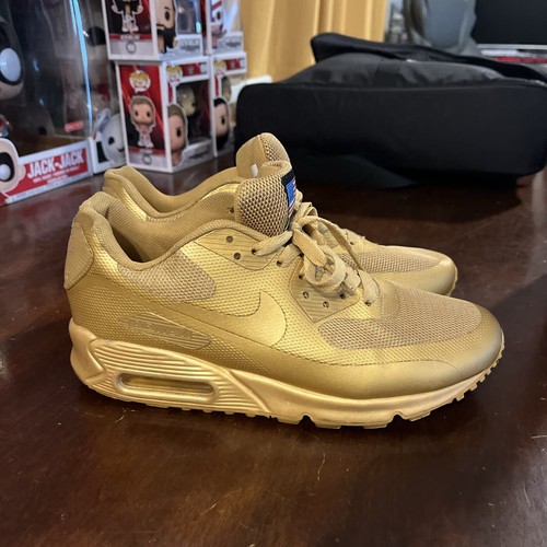 Size 7 Nike Air Max 90 Hyp Prm Hyperfuse Gold A14jl