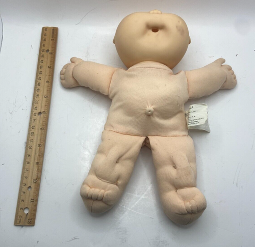 Vintage Cabbage Patch Kids Bald Blue Eyes 1 Dimple 11" - Picture 14 of 14