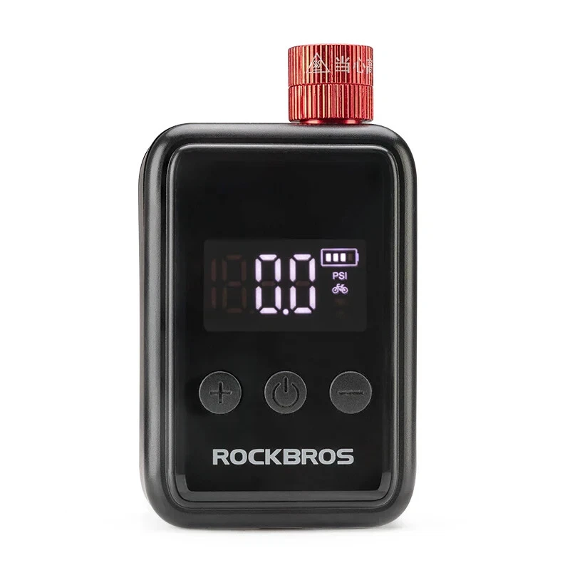 Nuevo ROCKBROS Eléctrico 150 PSI Mini Bomba Bicicleta Moto Inflador Portátil LED Foto 3 de 4