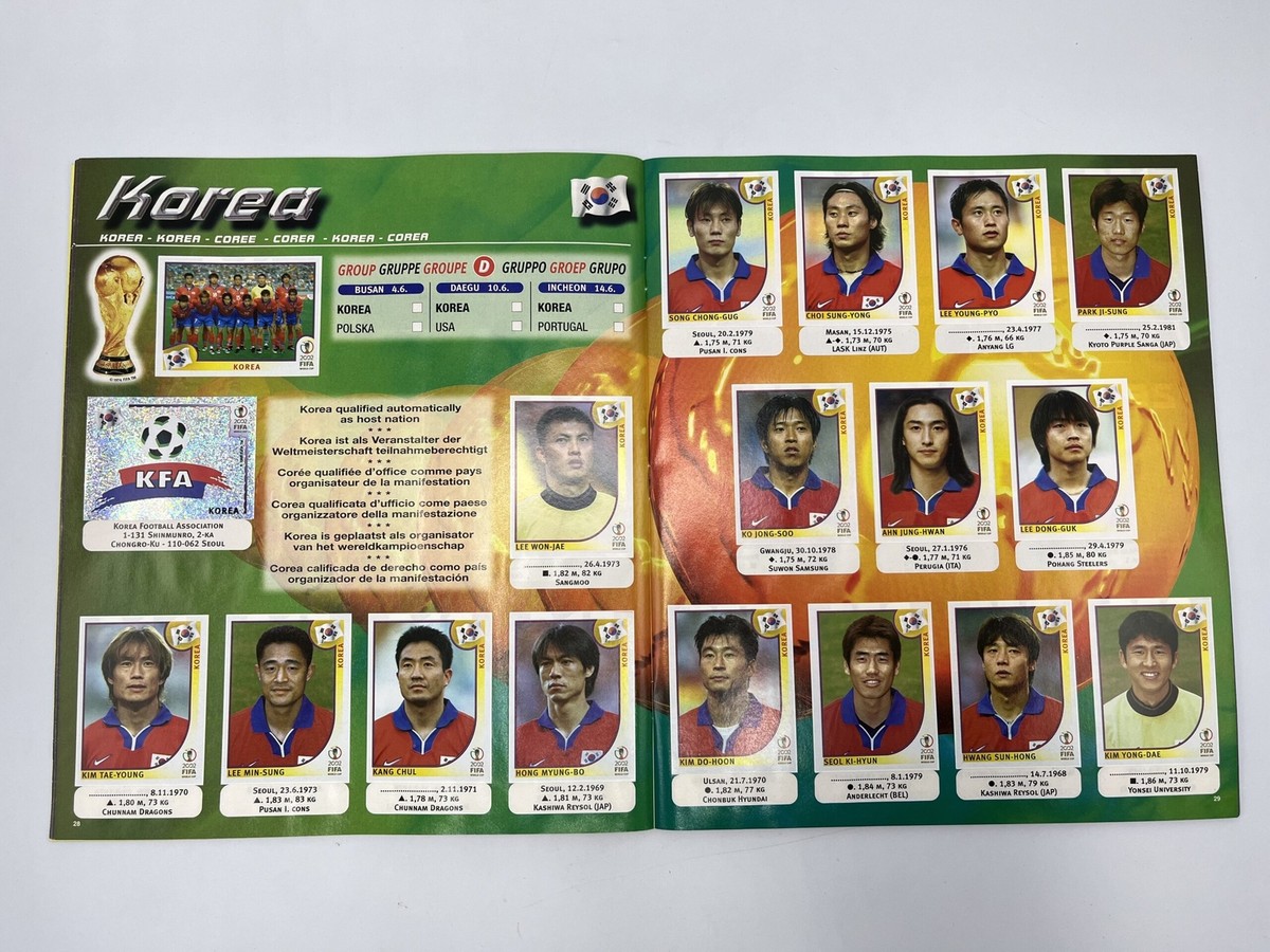WC WM Korea Japan 2002 WORLD CUP Album Figurine Complete 100% | eBay