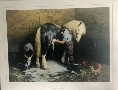 David Shepherd ‘Shampoo Time’ Limited Edition - from The Archive Collection