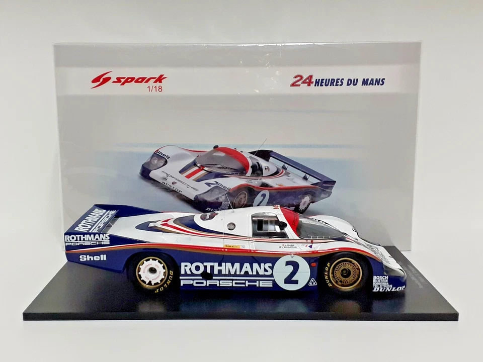 MODELLINO AUTO 1:18 SPARK PORSCHE 956 ROTHMANS MASS 24H LE MANS 1982 MODELLISMO - Immagine 3 di 4