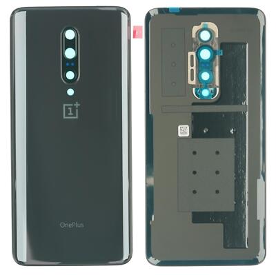 OnePlus 7 Pro Gehäuse Back Cover Deckel Rückseite Kamera Linse Glas schwarz