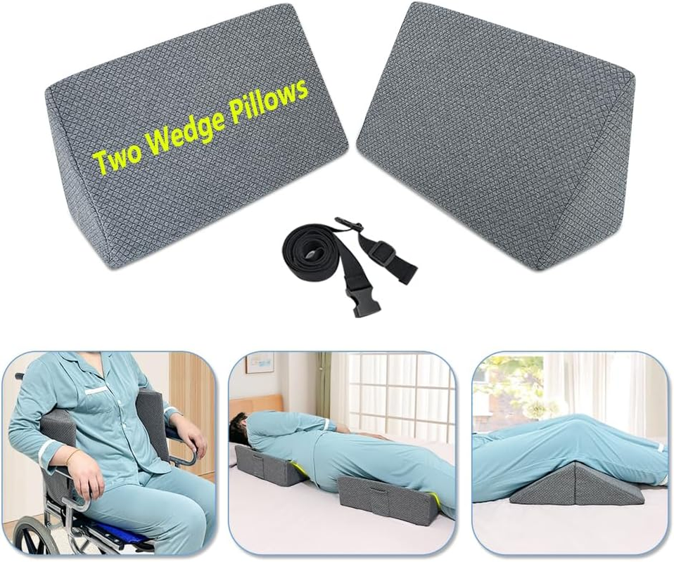 Side Sleeper Wedge Pillow for Adults – 2-in-1 Bed Support & Comfort  