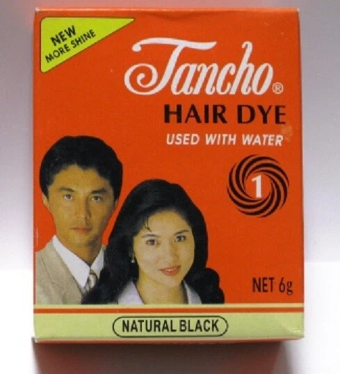 2 x TANCHO Natural Black Haarfarbe (6g)