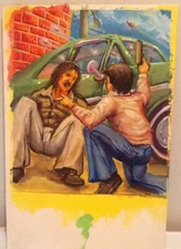 Shadowfist CCG Partners Boom Chaka Laka Original Card Art By Kenneth Waters