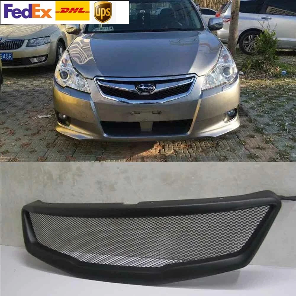 For 2009 2012 Subaru Legacy Black Fiberglass Front Bumper BM BR