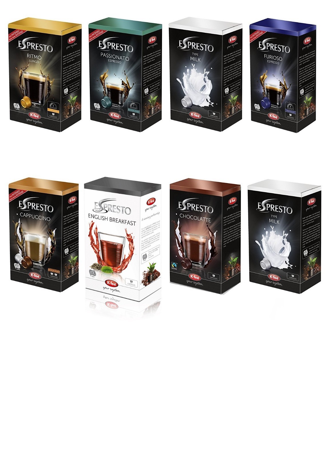 Starbucks Verismo Tesco Podpronto KFee Espresto Capsules Pods All