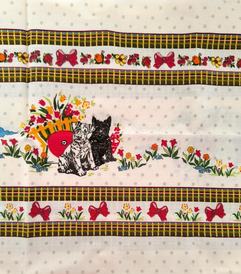 New Fat Quarter Moda Fabric Spring-a-ling American Jane Pattern Puppies Flowers - Image 4 of 4